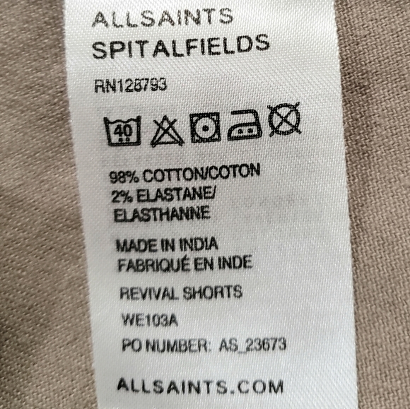 All Saints Revival Shorts - Picture 5 of 6